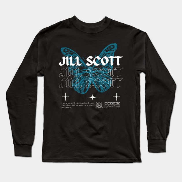 Jill Scott // Butterfly Long Sleeve T-Shirt by Saint Maxima